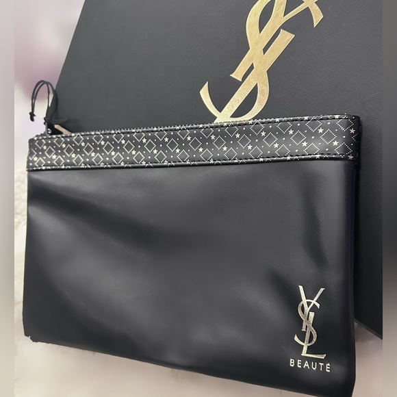 Yves Saint Laurent Beaute Flat Cosmetic Pouch - Picture 5 of 9
